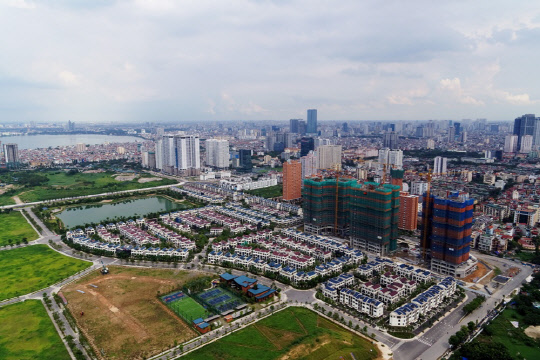 대우건설이 조성중인 베트남 스타레이크 시티 전경.<대우건설 제공>